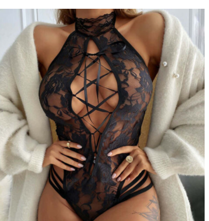 Abdominal One Piece Uniform Suit Ile Temptation Pajamas Back